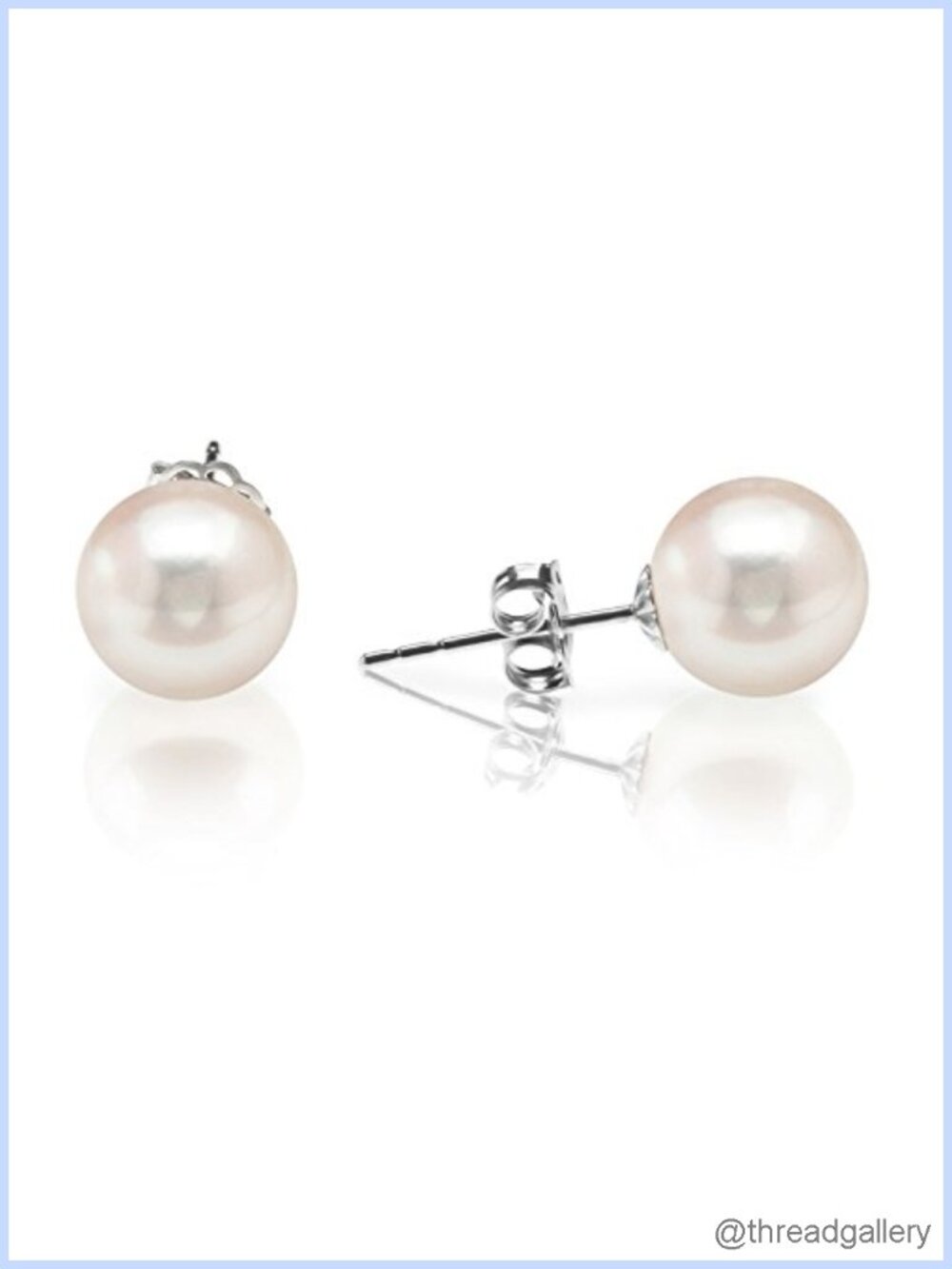 925 Sterling Silver Freshwater Cultured Pearl Stud Earrings 5mm
